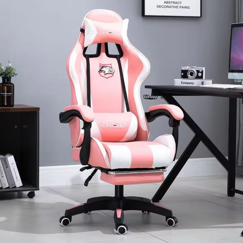 WCG Gaming Chair Computer Chair High-Quality Gaming Chair Leather Internet LOL Internet Cafe Racing Chair Office Chair Gamer New