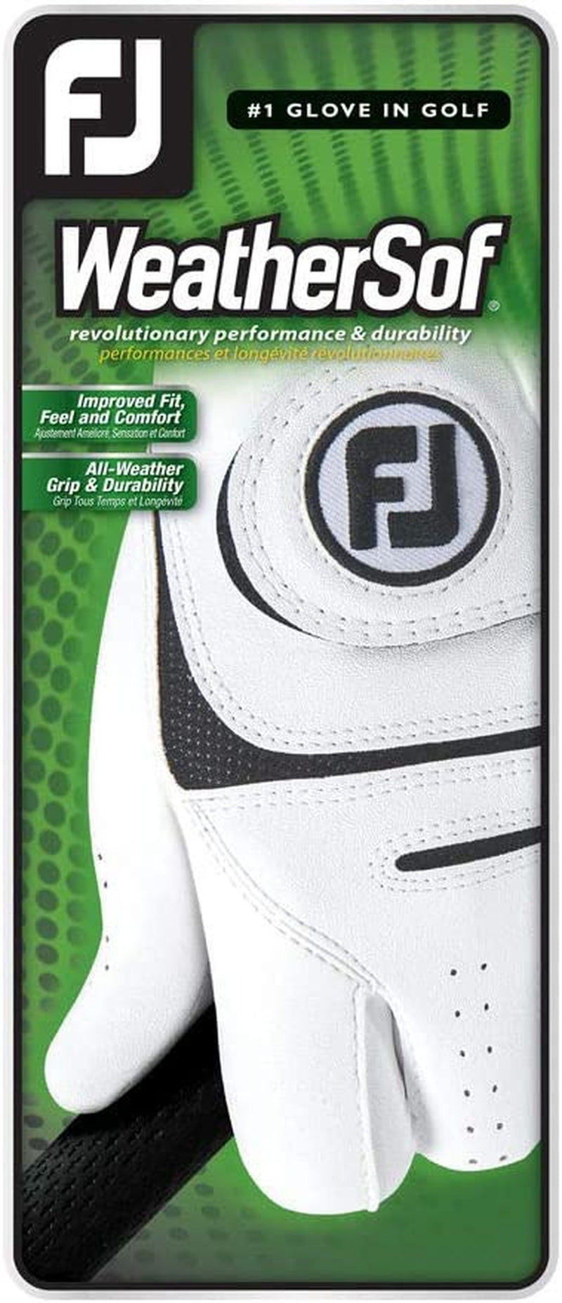 Men'S Weathersof Golf Glove (White)