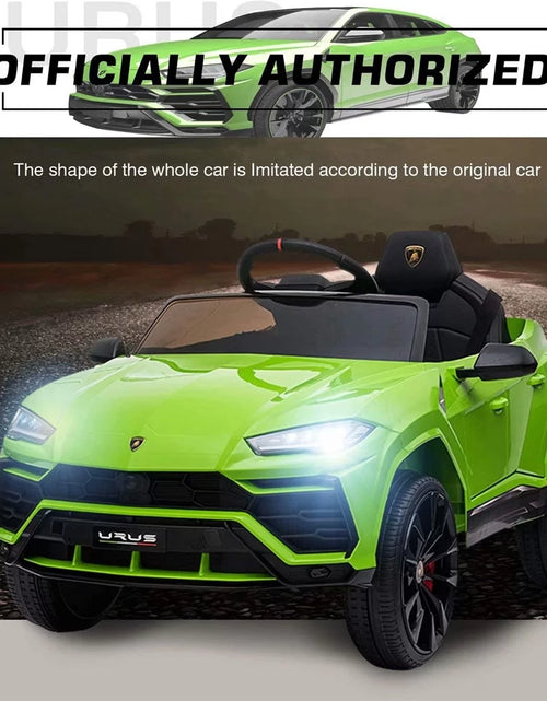 Load image into Gallery viewer, Lamborghini Urus 12V Electric Powered Ride on Car Toys for Girls Boys, Yellow Kids Electric Vehicles Ride on Toys with Remote Control, Foot Pedal, MP3 Player and LED Headlights, CL61
