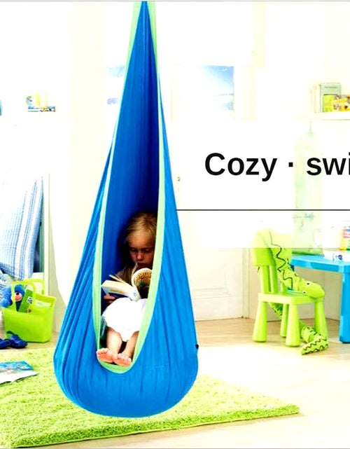 Load image into Gallery viewer, New Children&#39;S Hanging Chair Portable Parachute Cloth Swing Bed Indoor Courtyard Model with Inflatable Cushion Hanging Chair
