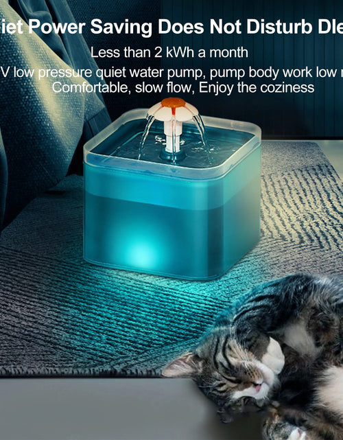 Load image into Gallery viewer, 67Oz/2L Automatic Cat Water Fountain-Water Fountains for Cats Indoor-Pet Water Fountain-Dispenser Bowl,Ultra Silent - Cat Drinking Fountain for Small Dogs
