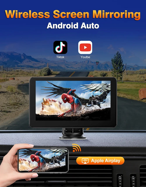 Load image into Gallery viewer, 6.86 Inch Touch Carplay Screen Car Stereo for Vehicle Wireless Carplay&amp;Android Auoto with Backup Camera, Mirror Link, FM, Bluetooth, GPS
