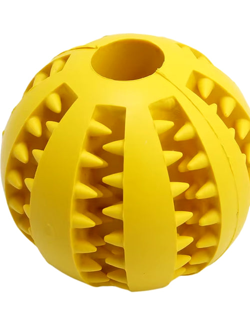 Load image into Gallery viewer, Dog Food Treat Feeder Funny Pet Interactive Rubber Ball Dogs Chew Toy Tooth Cleaning Ball Puppy Training Bite Resistant Toy Ball
