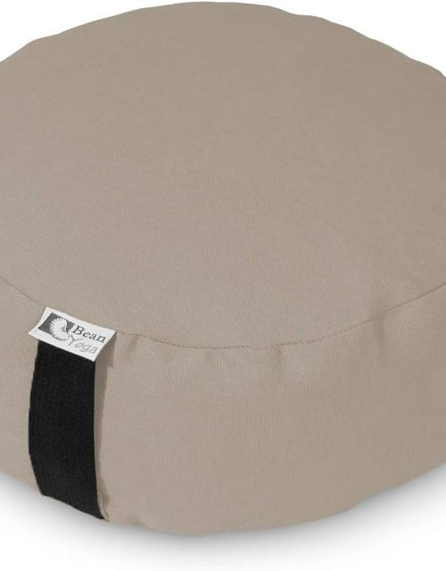 Load image into Gallery viewer, Zafu Meditation Cushion - round &amp; XL Oval - Handcrafted in the USA with Organic Materials - Removable Cover for Easy Cleaning - Filled with 100% Organic Buckwheat
