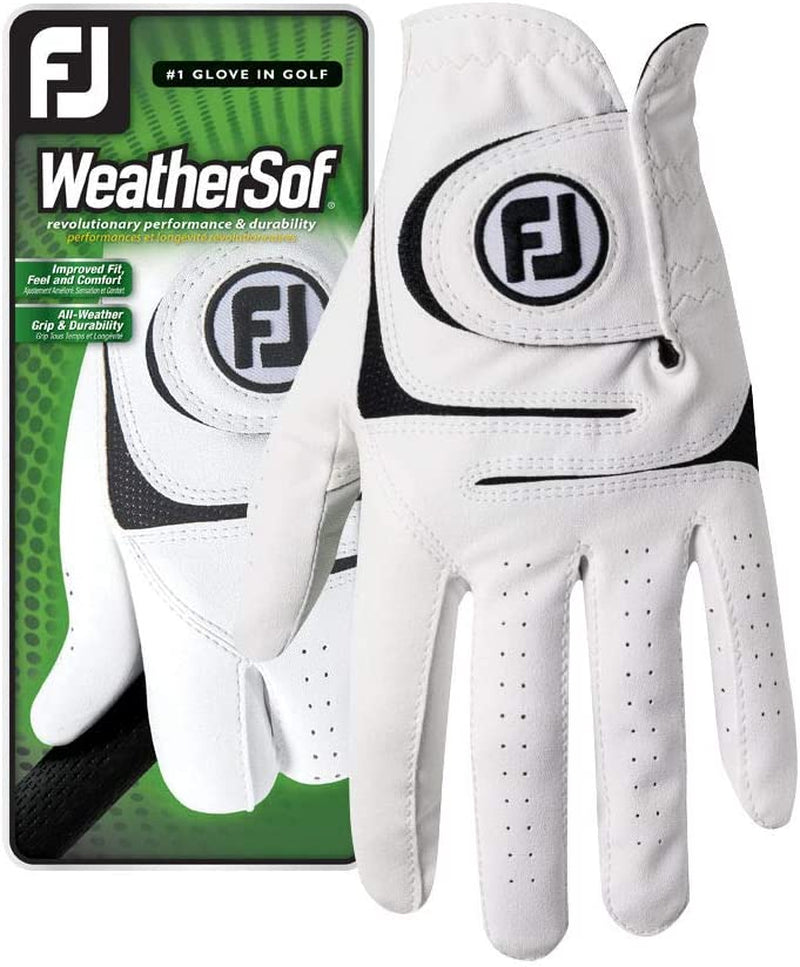 Men'S Weathersof Golf Glove (White)